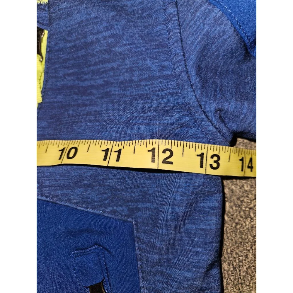 Boys Champion Jacket XS 4-5 Blue Lime Green